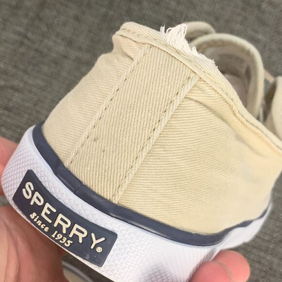 Sperry Pier View Sand Sneaker - Women's Size 8 - shoes canvas tan beige STS81816 - Picture 13 of 13